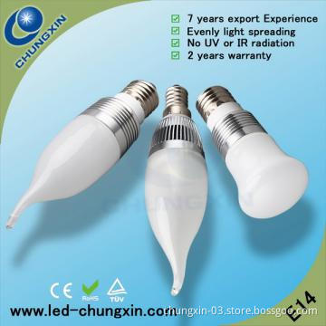 E27 High Energy-saving 3x1W LED Bulbs,LED Candle Bulb